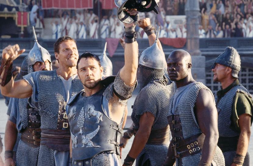 Salah satu adegan di film Gladiator. 