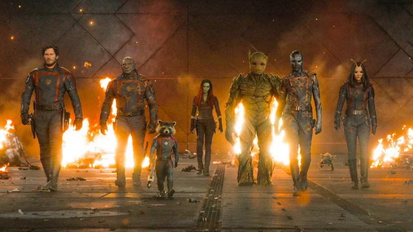 Salah satu adegan di film Guardians of the Galaxy Vol 3 (ilustrasi). Ada beberapa film yang tayang pada Mei 2023 dan diprediksi bakal diserbu penonton. 