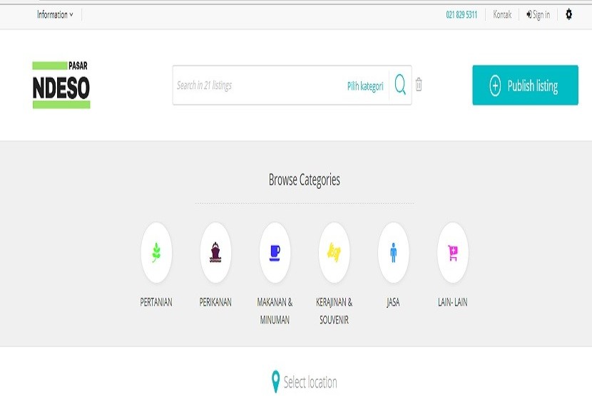 Salah satu aplikasi yang diluncurkan Kemendes PDTT, khusus jual beli