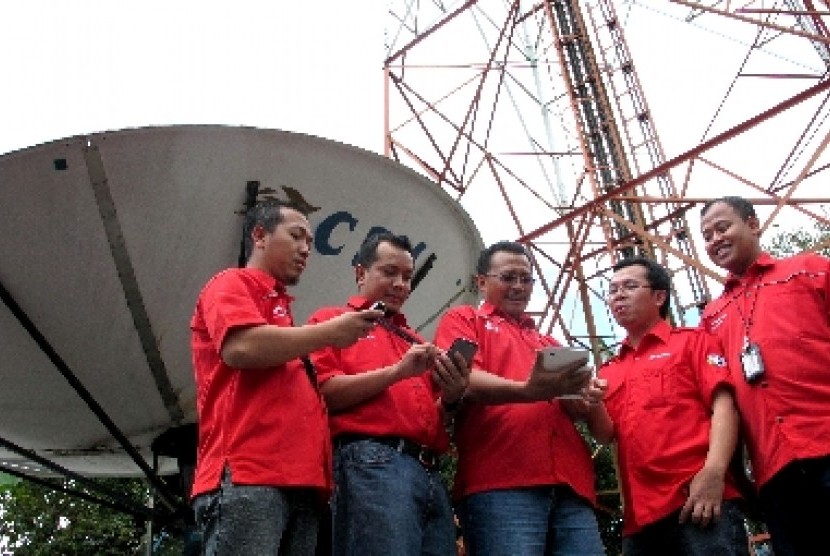  Salah satu BTS satelit Telkomsel di Jawa Timur.