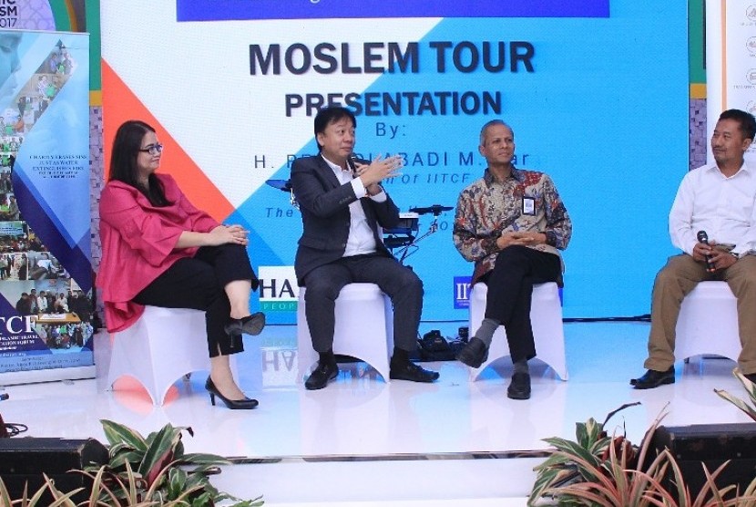 Salah satu diskusi yang digelar di ajang Islamic Tourism Expo (ITE) 2017, Kota Kasablanka, Selasa (10/10). Pameran tersebut akan berlangsung hingga Kamis (12/10).