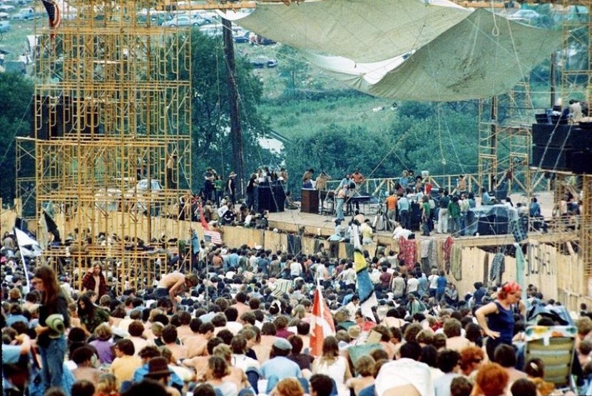 Salah satu dokumentasi Festival Woodstock.