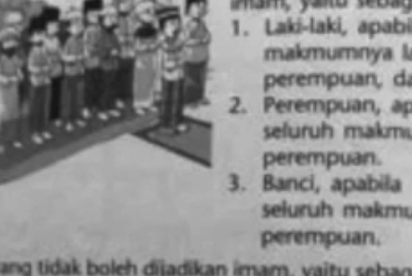 Salah satu halaman buku pelajaran siswa sekolah dasar