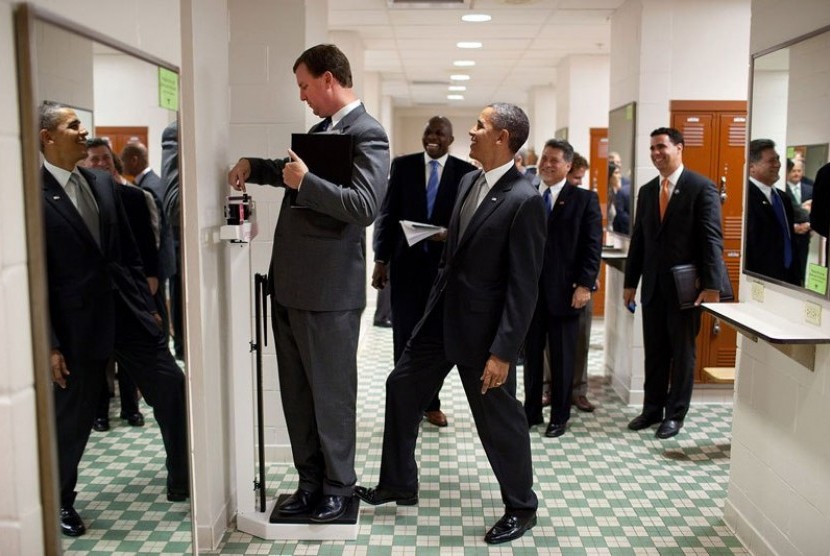 Salah satu hasil jepretan fotografer Gedung Putih, Pete Souza saat Barack Obama sebagai Presiden AS