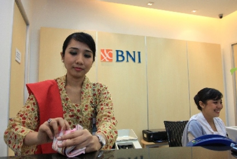  Salah satu kantor cabang BNI 46, (ilustrasi). PT Bank Negara Indonesia Tbk berencana merelokasi hingga menutup 96 kantor cabang tahun ini. 