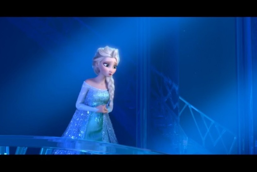 Salah satu karakter putri dalam film animasi Disney, Elsa.