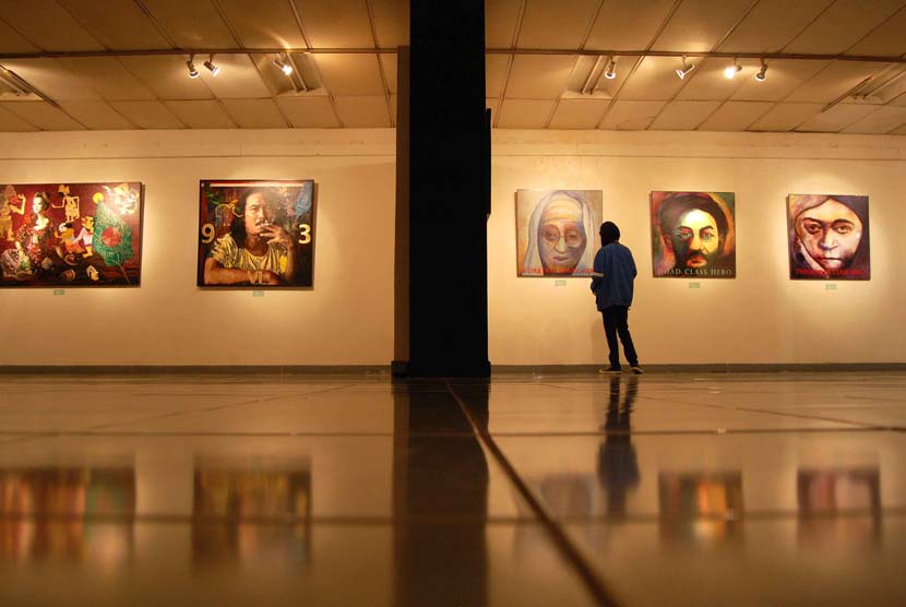  Pameran  Lukisan  Jelang Muktamar NU ke 33 di  Yogyakarta 