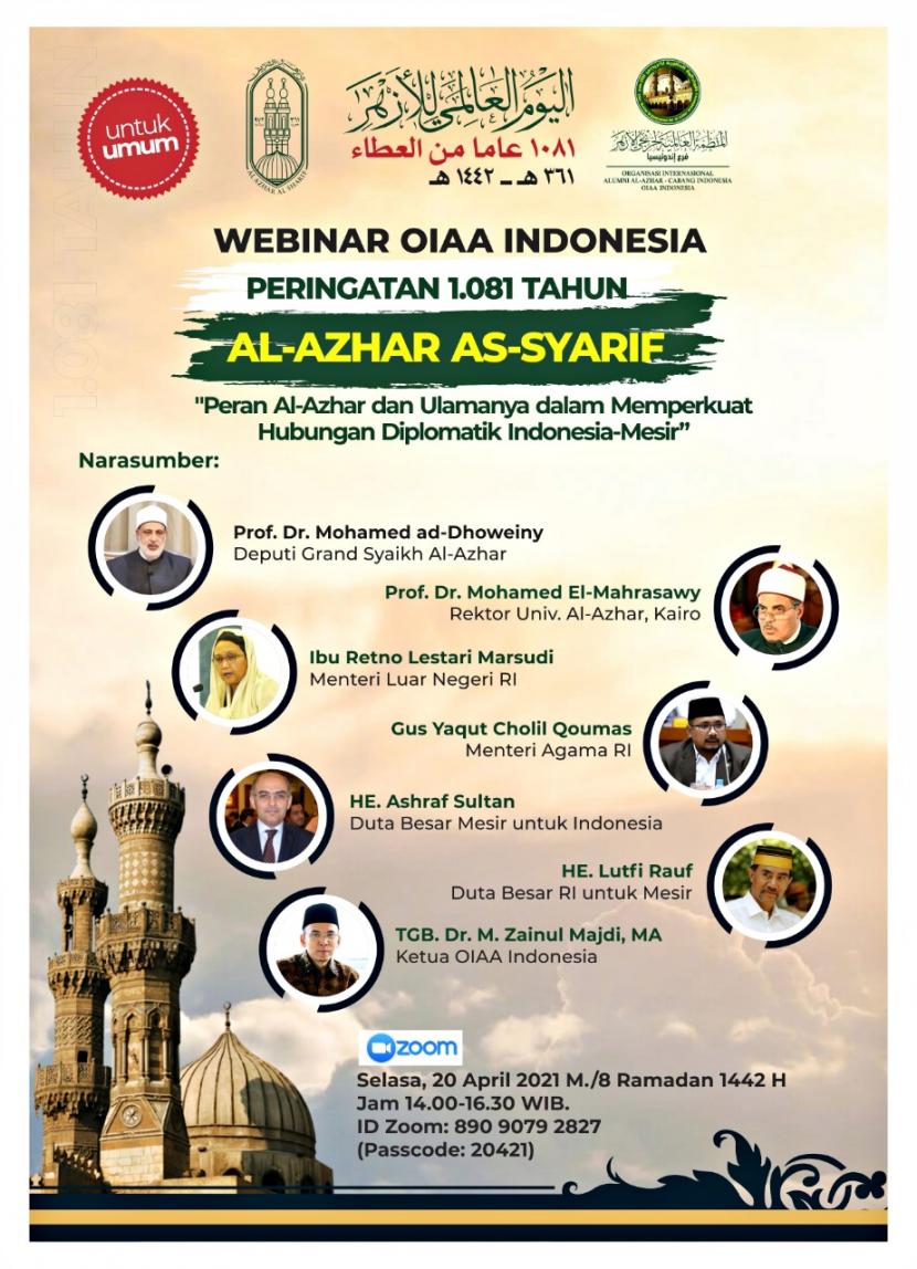 Salah satu kegiatan peringatan 1.081 tahun Al-Azhar Kairo yang diadakan oeh    OIAA Indonesia.