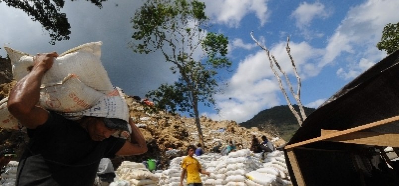 Salah satu lokasi pertambangan emas di Poboya, Palu, Sulawesi Tengah. 