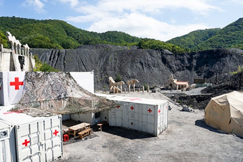 Salah satu lokasi syuting Drama Descendants of the Sun di kawasan pertambangan