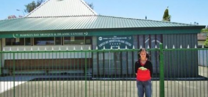 Salah satu masjid di Selandia Baru yang terletak di pulau utara, tepatnya di kota Hastings.