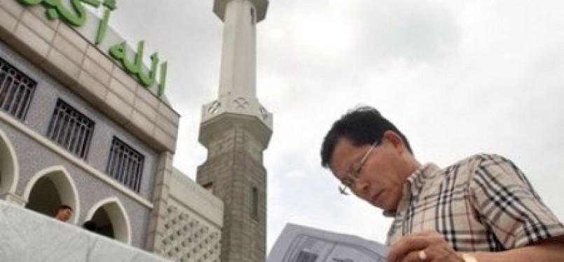 Salah satu masjid terbesar di Itaewon, Seoul, Korea Selatan