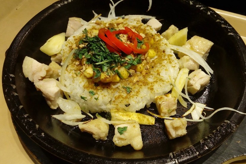 Salah satu menu baru Pepper Lunch, chicken pineapple pepper rice.