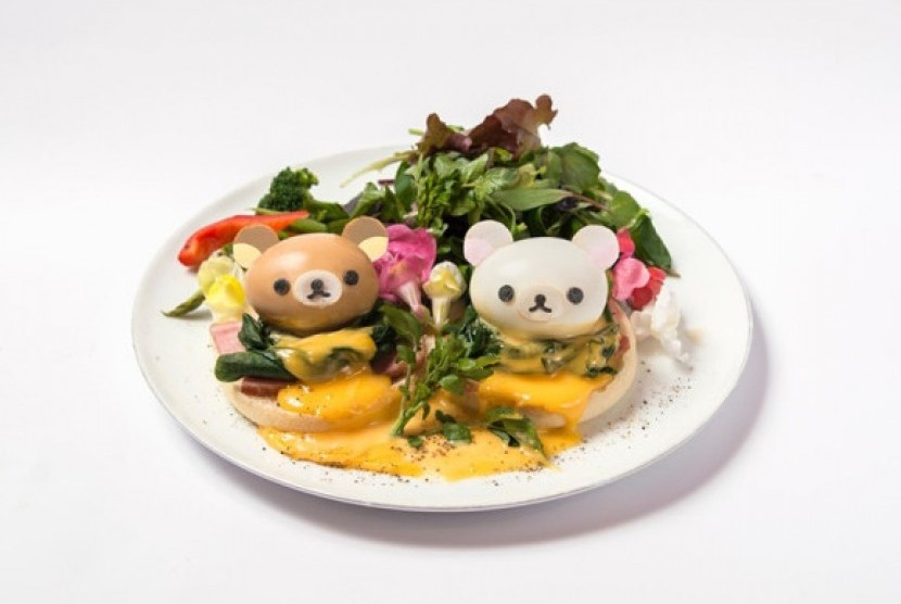 Salah satu menu di Rilakkuma Kafe Jepang.