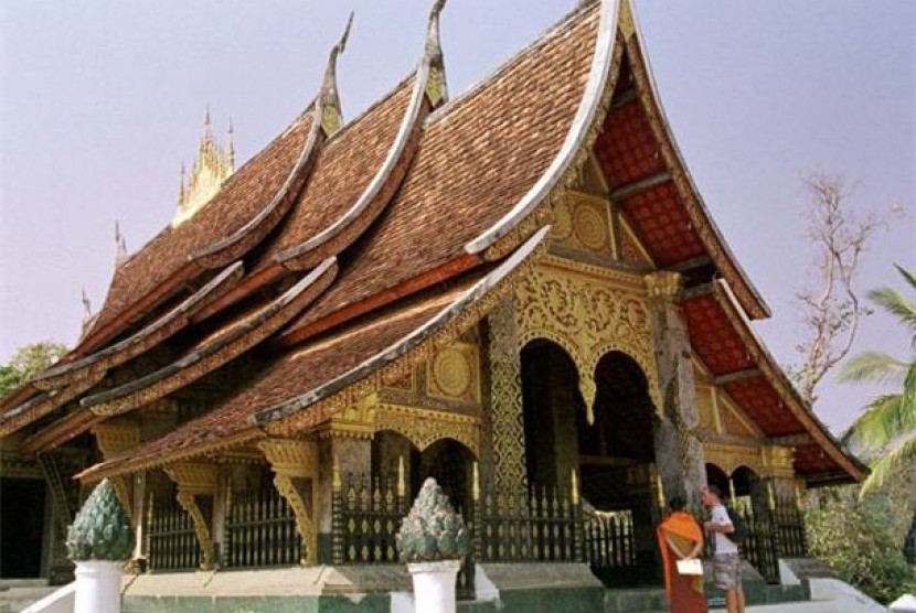 Salah satu obyek wisata di Luang Prabang.