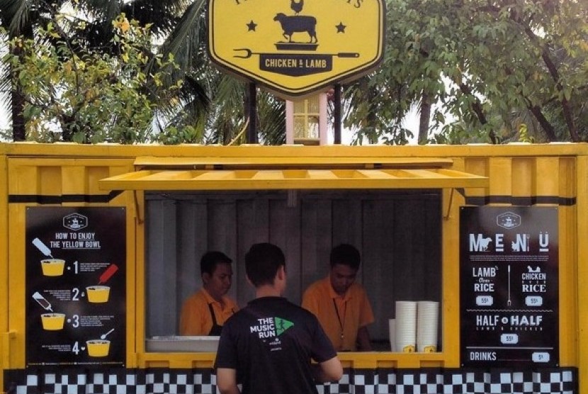 Salah satu outlet The Halal Boys.