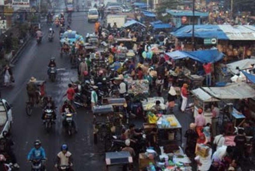Salah satu pasar tradisional di Kota Solo.