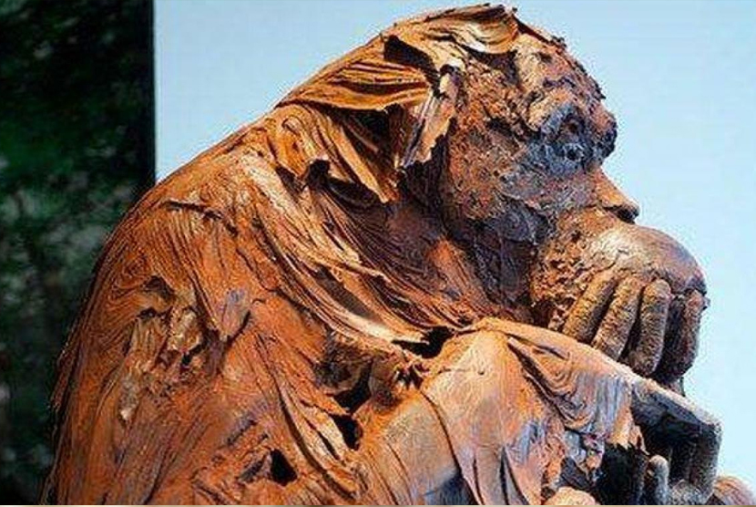 Salah satu patung di festival cokelat ChocoPalace Burduy Belgia