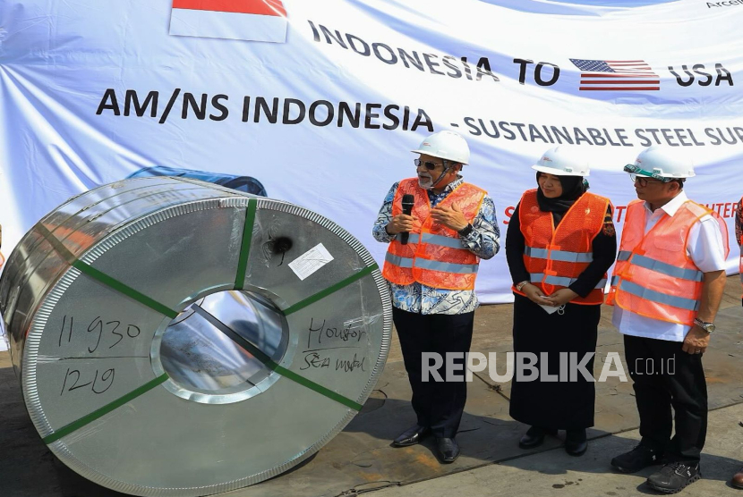 Salah satu perusahaan yang mendapatkan fasilitas MITA Kepabeanan, PT AM/NS Indonesia mengekspor 10 ribu ton galvanize ke Amerika Serikat.