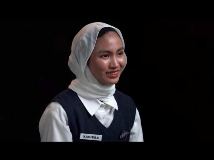 Salah satu peserta Clash of Chamipons, Xaviera Putri. Kemampuan Xaviera menaklukkan tantangan Memory Madness di Clash of Champions membuat penonton kagum.