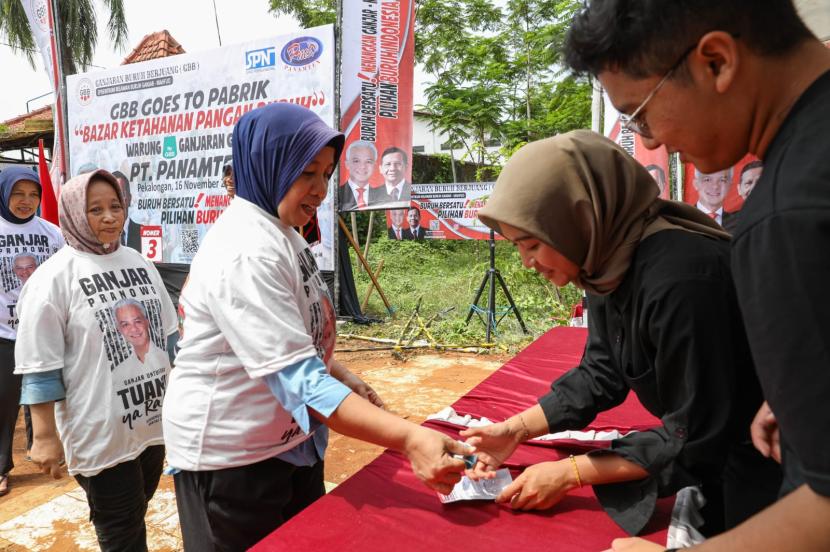 Salah satu peserta GBB Goes to Pabrik di Desa Pandanarum, Kecamatan Tirto, Kabupaten Pekalongan, Jawa Tengah. 