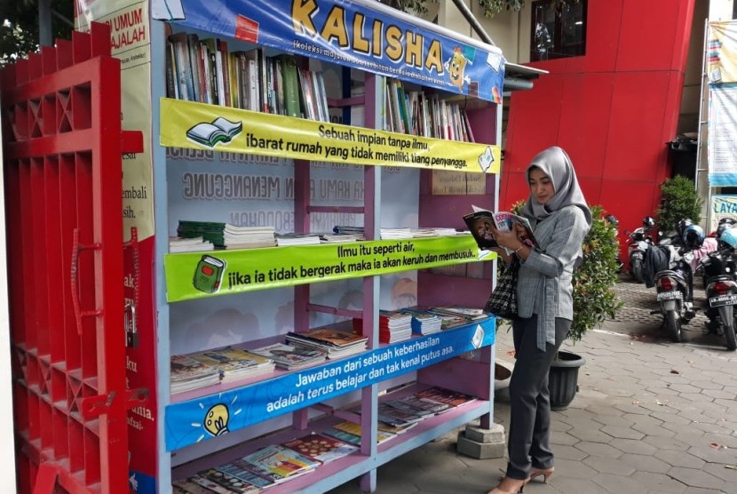 Salah satu pojok baca baru yang dihadirkan Perpustakaan Kota Yogyakarta.