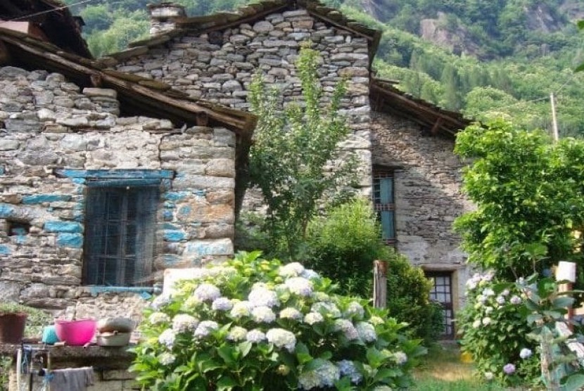 Salah satu properti yang ditawarkan di kawasan Rocca Calascio, Italia.