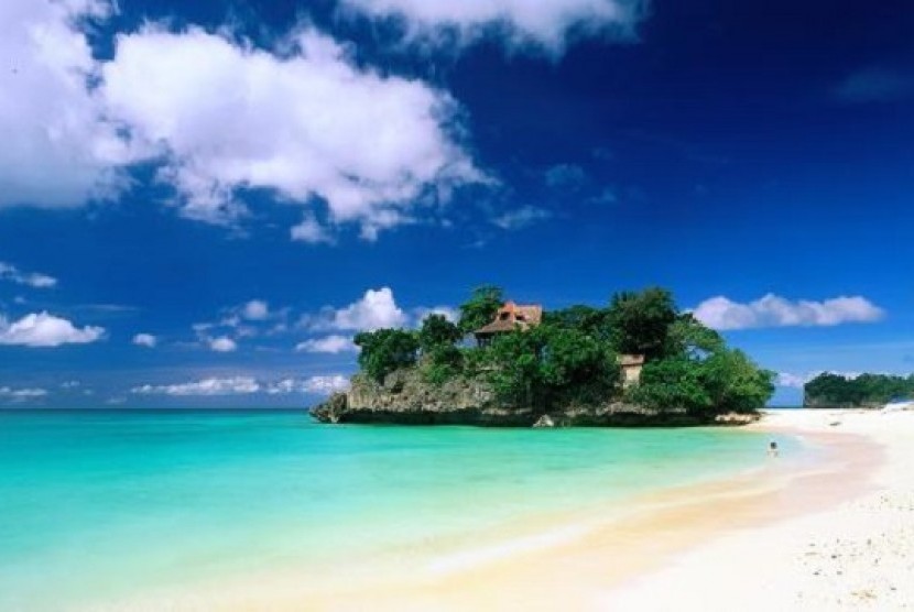 Salah satu pulau terbaik di Filipina, Boracay