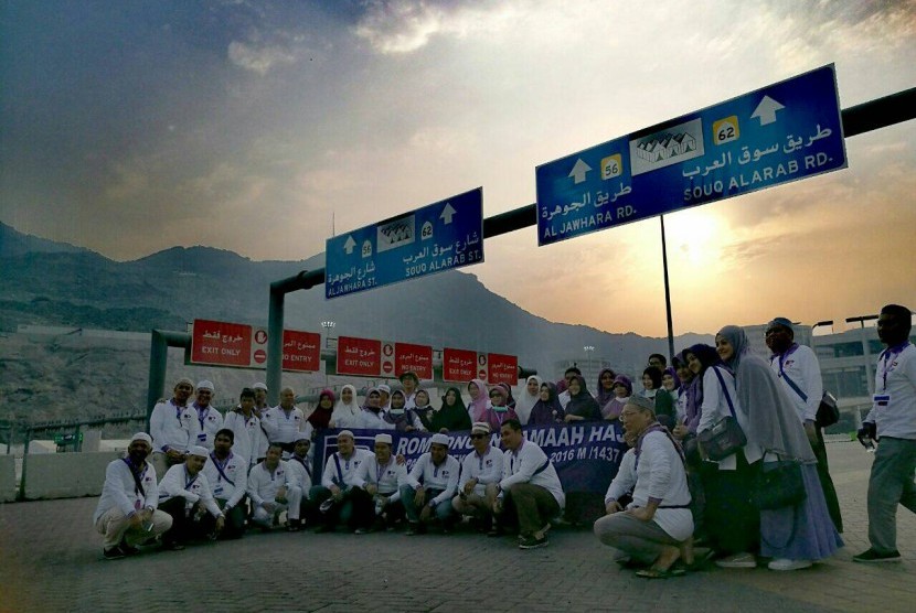 Salah satu rombongan jamaah haji khusus asal Indonesia.