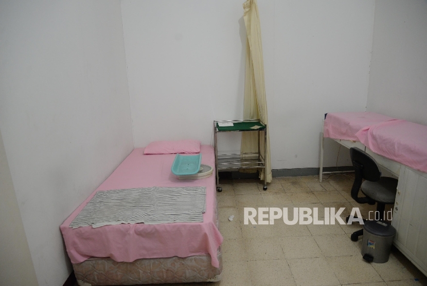   Salah satu ruangan pada sebuah klinik aborsi di Jalan Cimandiri no. 7, Menteng, Jakarta Pusat, Rabu (24/2).   (Republika/Yasin Habibi)