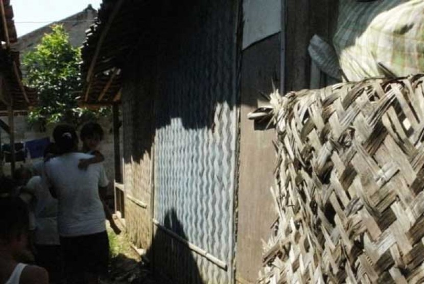 Salah satu sudut desa miskin, Babelan, di Bekasi, Jawa Barat