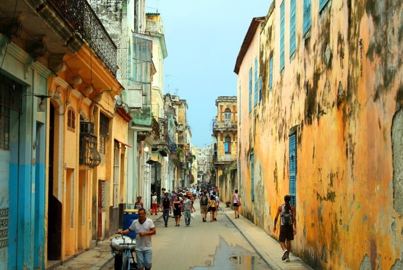 Salah satu sudut Havana, Kuba.