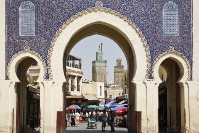 Salah satu sudut Kota Fez, Maroko.