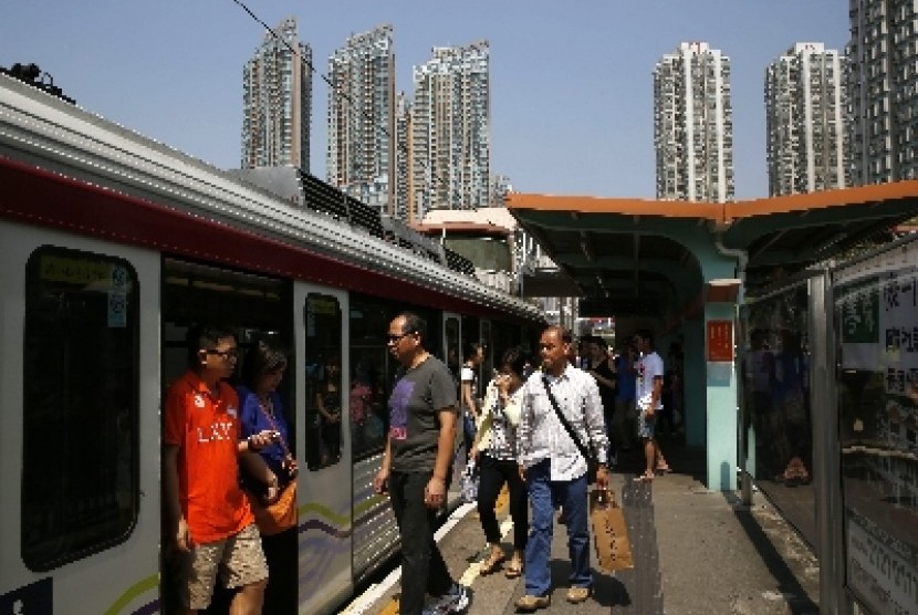 Salah satu sudut kota Hong Kong.