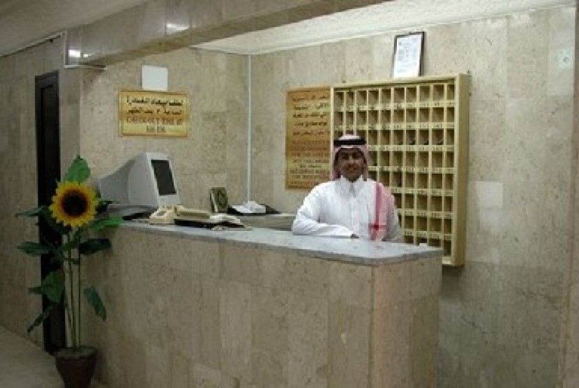 Salah satu sudut lobi Hotel Al Jawharah, Makkah