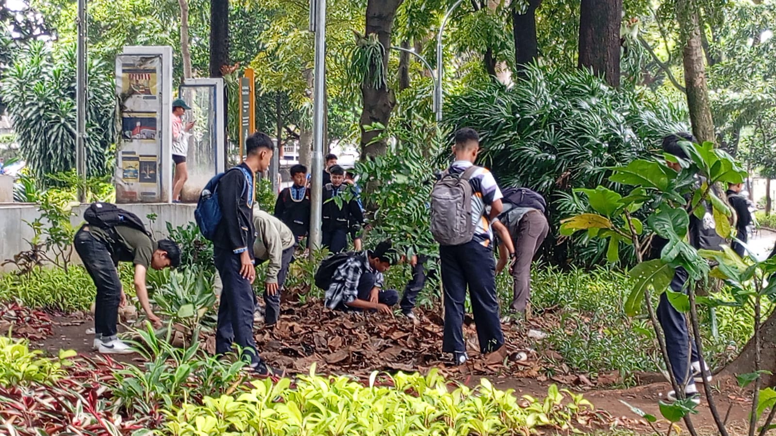 Salah satu taman di Kota Bandung yang menjadi lokasi pemburu koin