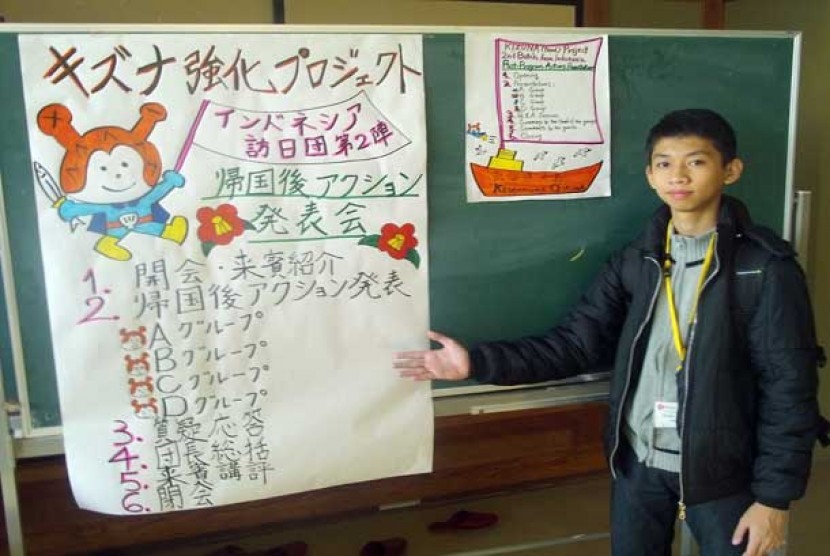 Salah seorang santri Hayatan Thayyibah peserta program Kizuna di Jepang 