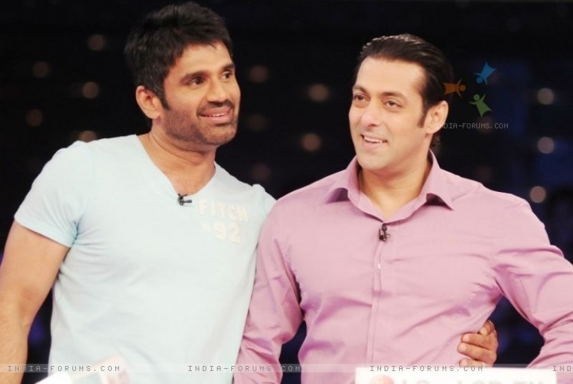 Salman Khan dan Sunil Shetty