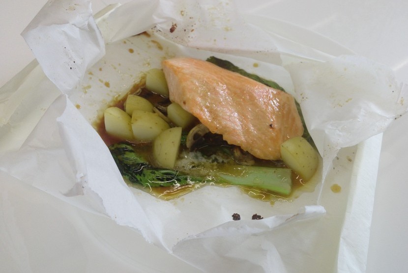 Salmon in a bag