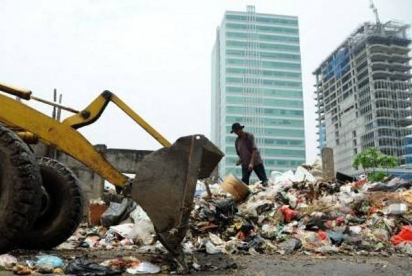 Sampah di Jakarta (ilustrasi)