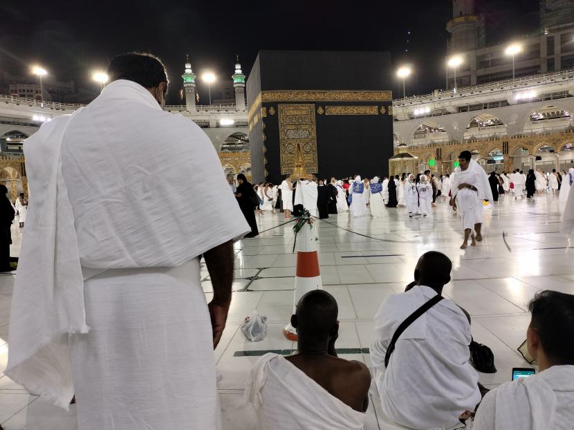 Sampai di Tanah Suci, petugas Haji langsung laksanakan ibadah Umrah.