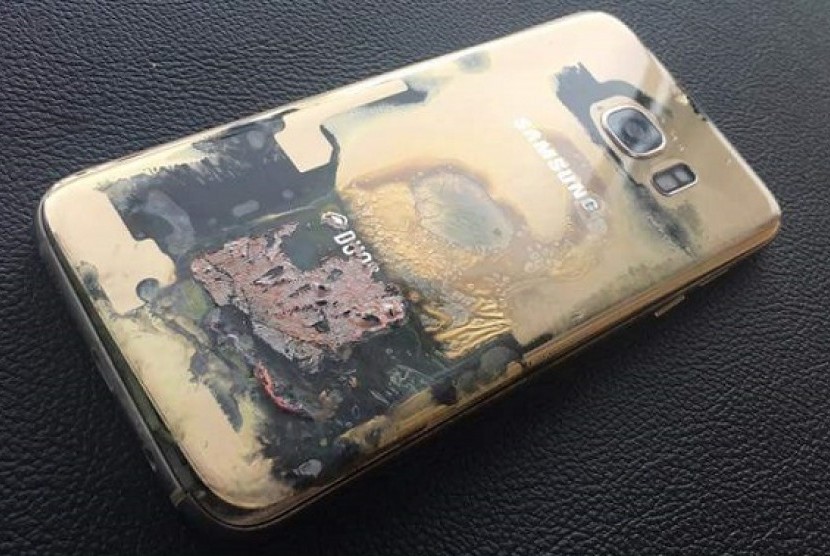 Samsung Galaxy S7 Edge Terbakar di Filipina.