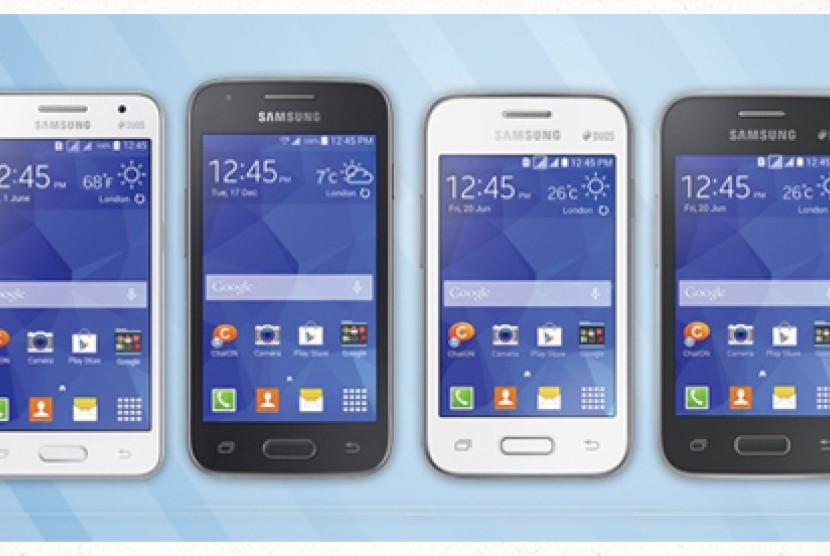  Samsung umumkan (dari kiri) Galaxy Core II, Galaxy Ace 4, Galaxy Young 2, and Galaxy Star 2.