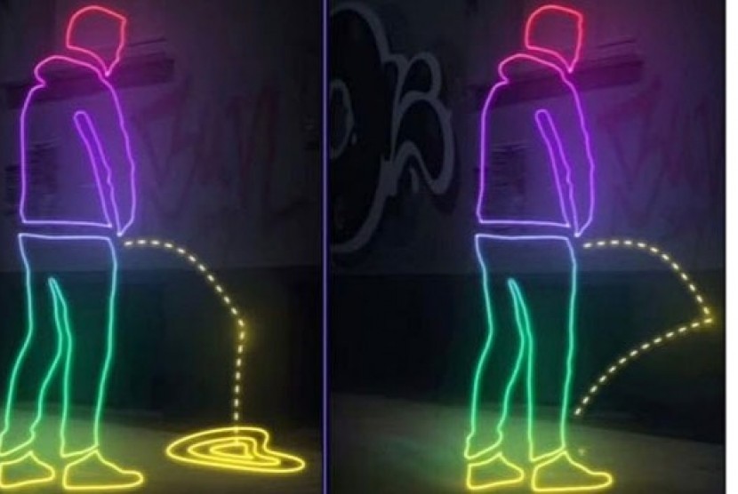 San Fransisco kembangkan cat yang bisa memantulkan urine untuk mengatasi perilaku buang air kecil sembarangan.