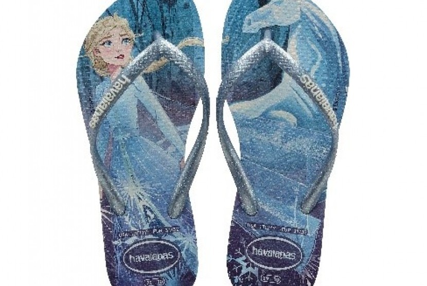 Sandal bertema Frozen 2 keluaran Havaianas.