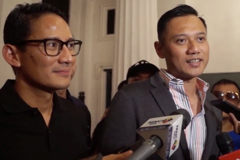 Sandiaga Uno (left) and Agus Harimurti Yudhoyono (right). Their names were being discussed by the opposition camp to be Prabowo Subianto's running mate in presidential election 2019.