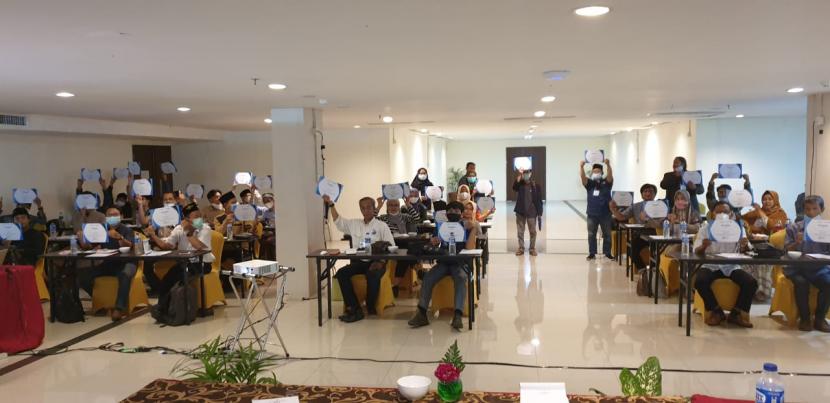 Santripreneur Indonesia dan Bank BTN  menggelar pelatihan dan peluncuran Gerobak UMKM Mie Ayam, di Kota Tangerang, Selasa (2/6).