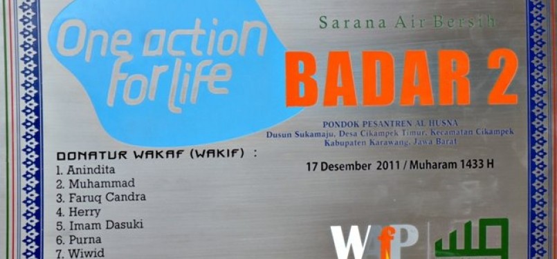 Sarana air bersih Badar 2.