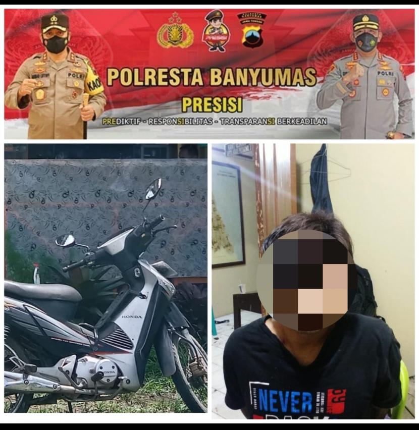Sat Reskrim Polresta Banyumas Polda Jawa Tengah berhasil mengamankan pelaku tindak pidana pencurian dengan pemberatan (curanmor).