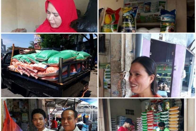 Saudagar beras di Makassar.